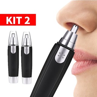 Removedor Aparador de Pelos Elétrico/Portátil para Nariz/Orelha/Rosto / Depilador Facial