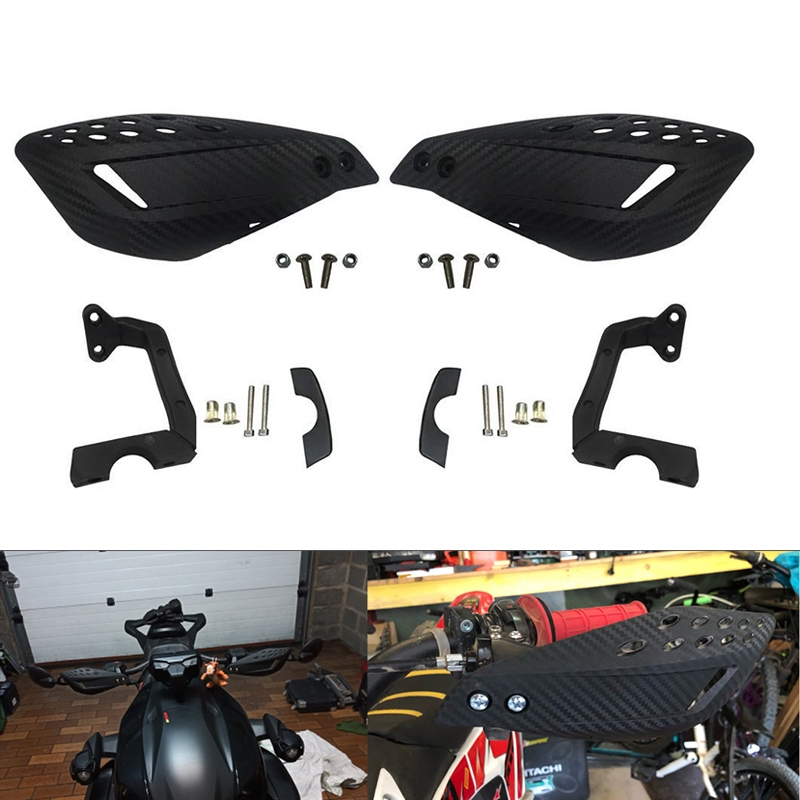 Protetor Mão Modelo Vector Moto Preto Manopla Punho Nylon Kit Com 2 Universal Guidão 22mm em Oferta na Shopee