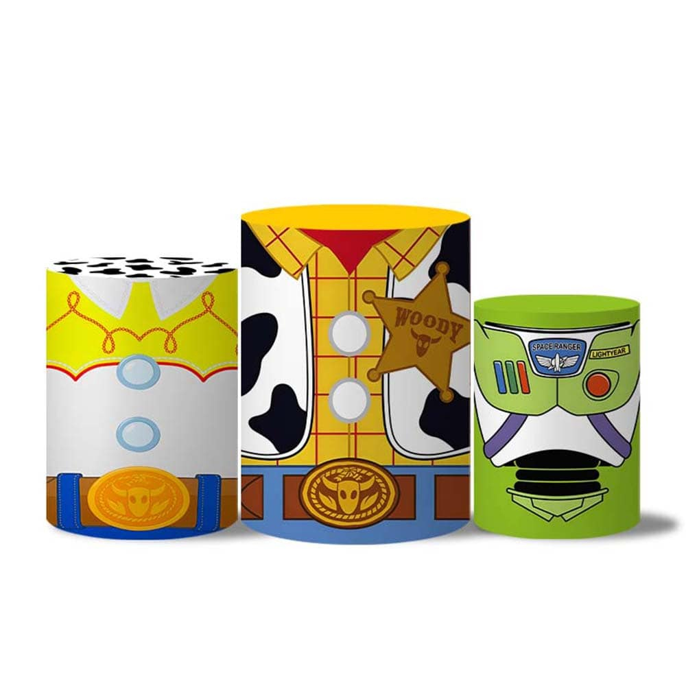 Trio Capas Cilindros Tema Toy Veste Fácil C/Elástico em Oferta na Shopee