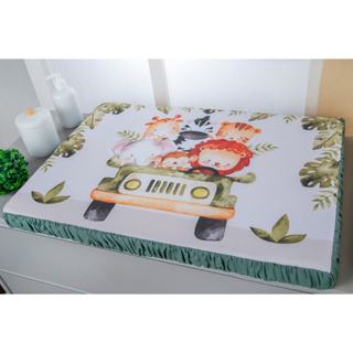 TROCADOR DE CÔMODA ESTAMPA SUBLIMADA 3D – ZOO em Oferta na Shopee