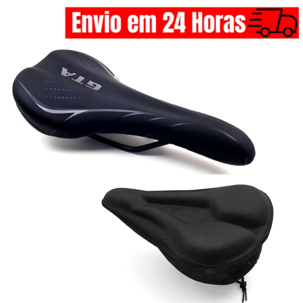 Banco De Bicicleta Selim Mtb Gta Modelo Esportivo Anatômico Bike Capa de selim Gel Confortável