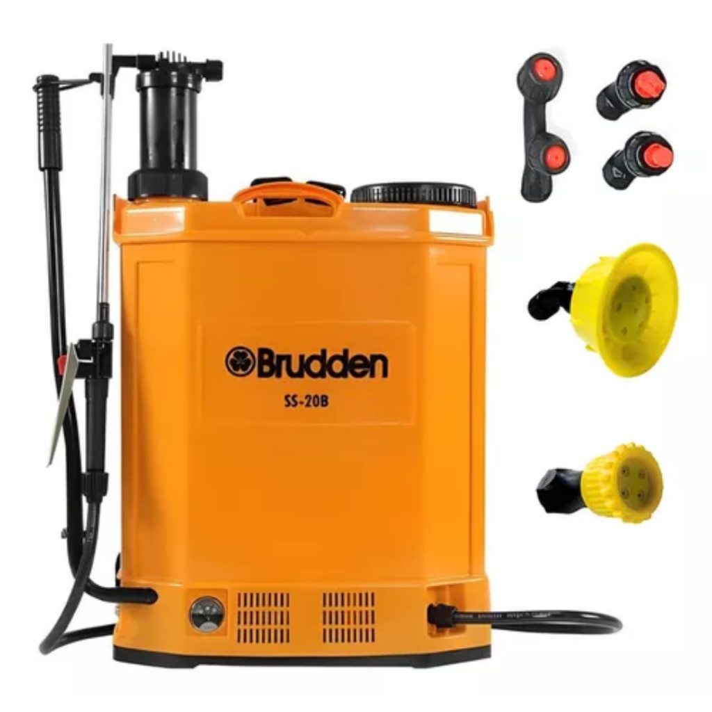 Pulverizador Elétrico A Bateria E Manual Ss20b 20 Litros Bomba De Veneno Costal Brudden Para Agricultura - Jardim