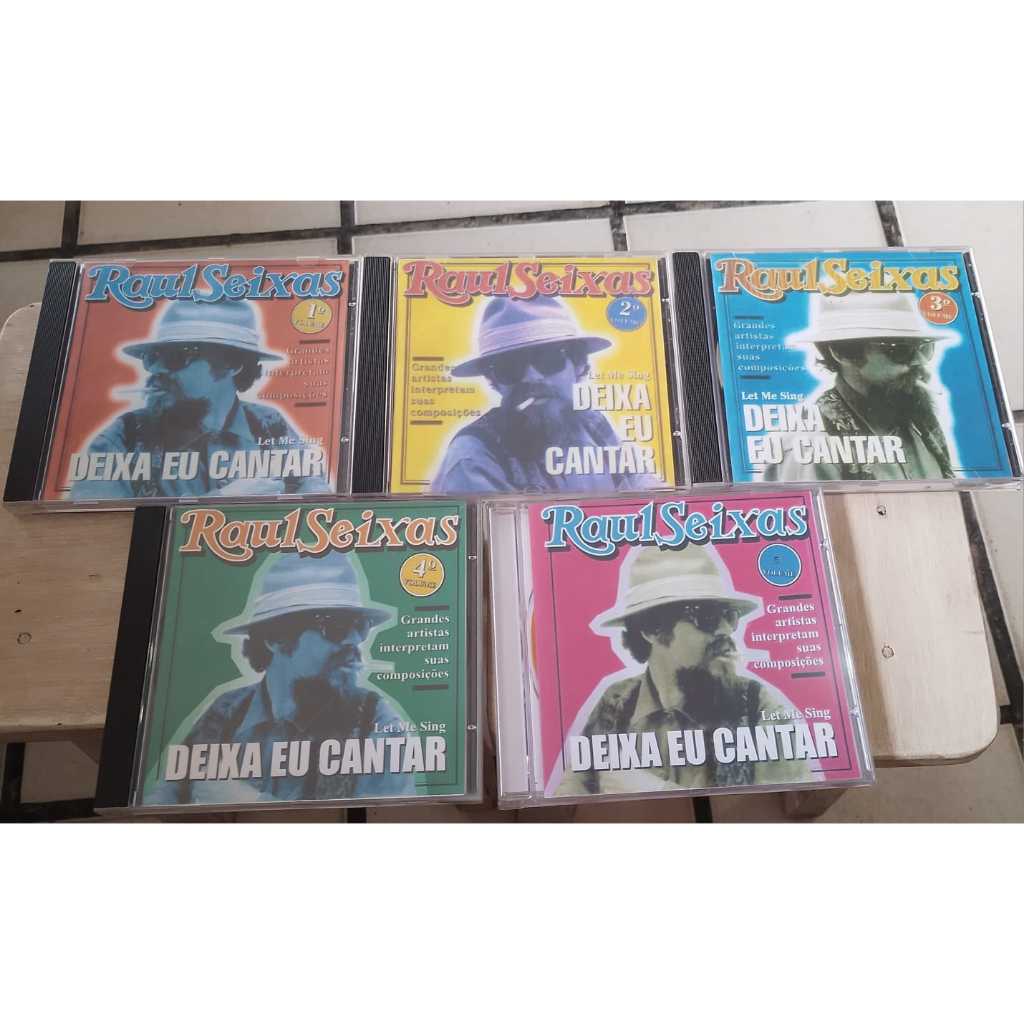 Raul Seixas  -Deixa eu cantar Coleção cds  5 cds