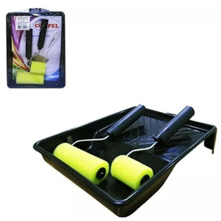 Kit Para Pintura Bandeja Com 2 Rolinhos Espuma Compel - 5cm e 9cm em Oferta na Shopee