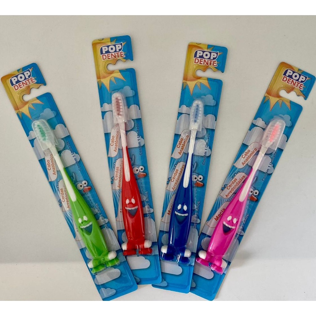 ESCOVA DE DENTE INFANTI VARIEDADES DE CORES