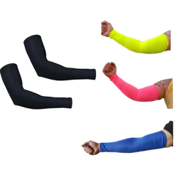 Par Manguito Manga Proteção Solar Unissex/Bike MTB Moto/Trilha Caminhada Corrida/Proteção Fps+50 Preto Amarelo Rosa Neon