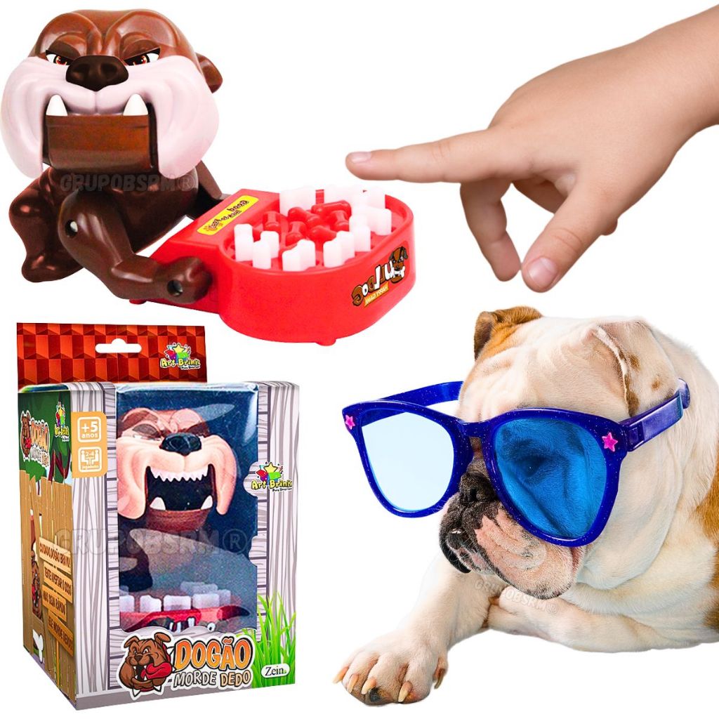Jogos de tabuleiro infantil dogão morde dedo jogo não acorde o cachorro baddog pega osso brinquedo de pegadinha susto educativo pedagogico para crianças pequenas presente menina menino 3 anos