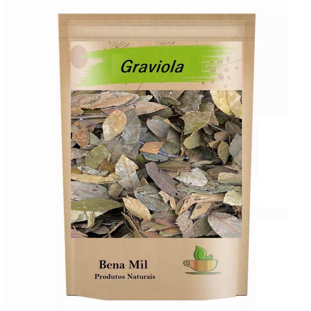 Graviola Folhas 500g - Safra Nova em Oferta na Shopee