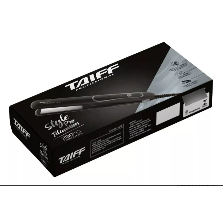 Chapinha De Cabelo Taiff Style Pro Titanium Preta 110v/220v