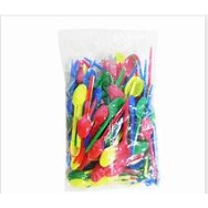 200 COLHER PARA BOLOS ,SORVETES, DESCARTAVEL EM  (varias cores) PRAFESTA em Oferta na Shopee