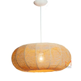 Luminária Lustre Pendente Palha de Milho Disco M 22X54 (SOMENTE A CÚPULA) em Oferta na Shopee
