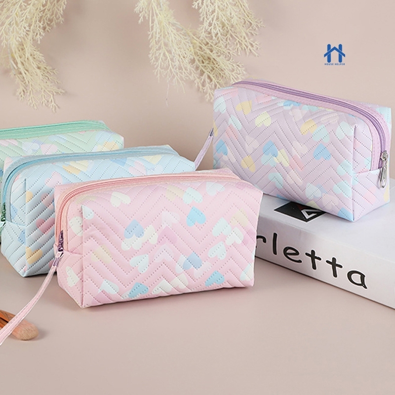 Bolsa de Maquiagem Feminina Estampada para Organizar e Armazenar Acessórios e Cosméticos