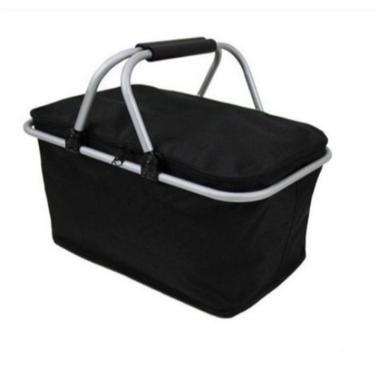 Cesta Térmica Piquenique Com Alça Dobrável  Premium Bolsa Praia Camping 30L - Envio Já!