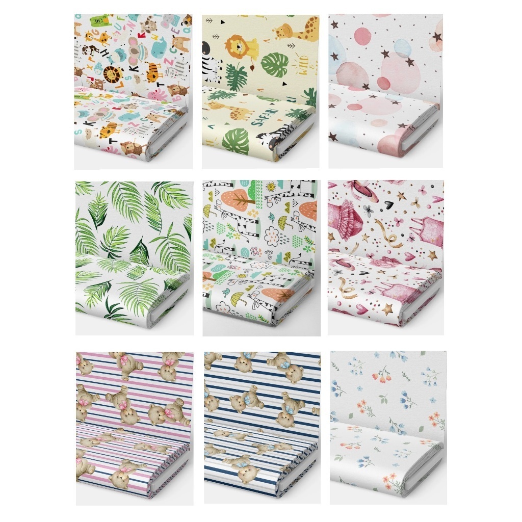 Tecido Tricoline Misto com Estampa Digital 1m x 1,55m - Estampa Sortida