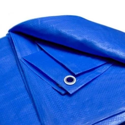 Lona Impermeável Famastil Reforçada 12x10m 150 Micras Azul Com Ilhoses Metálicos Cantos Reforçados