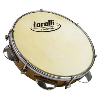 Pandeiro Torelli - Tp300 -- 10 Polegadas --- Pele Animal - NT em Oferta na Shopee