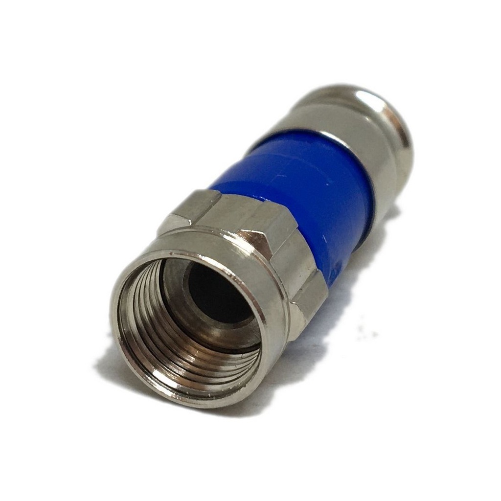 10 Conector F de Compressão RG6 tv aberta UHF digital, tv a cabo, MMDS, satélite banda C, DTH e CFTV