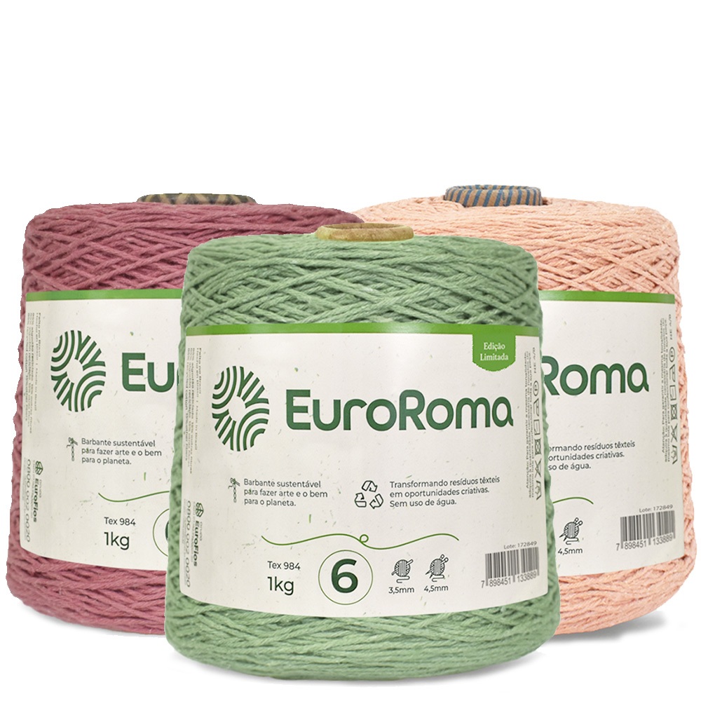 Barbante N°6 Cores EuroRoma 1kg