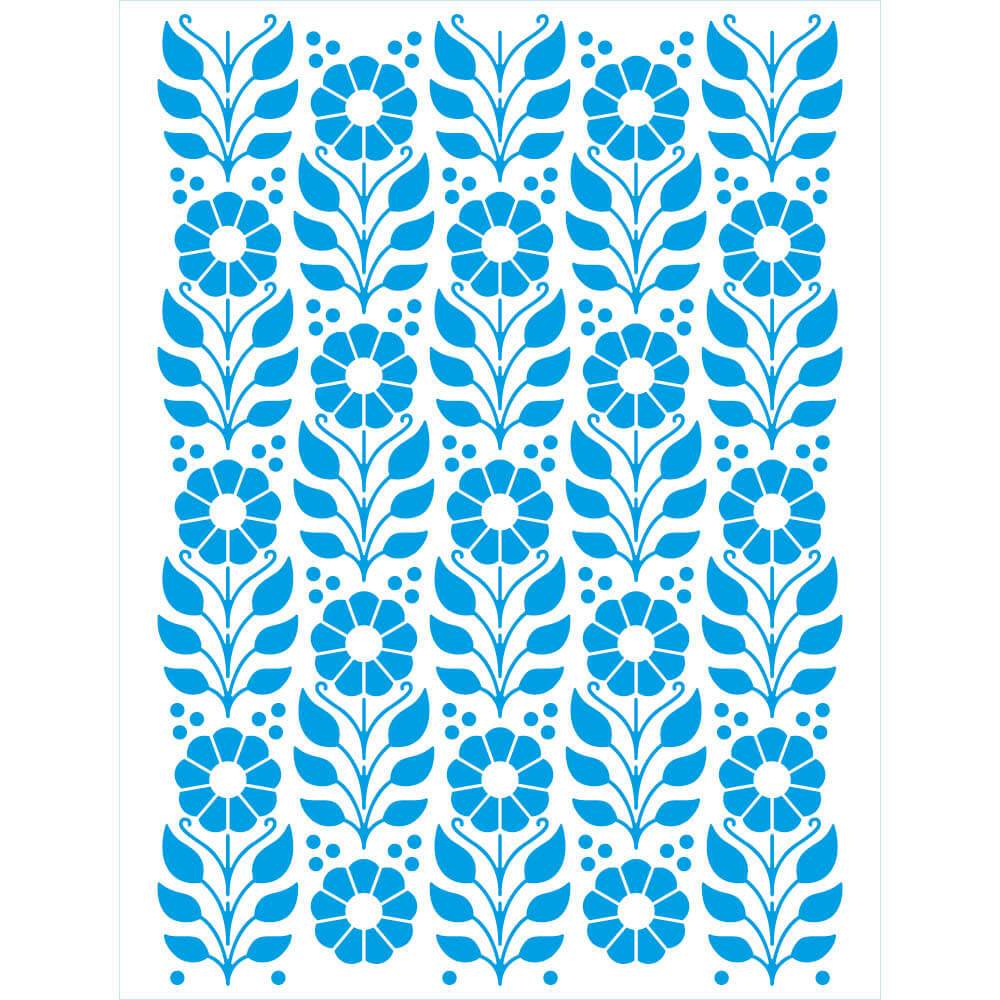 Stencil Gabarito Pintura Parede Flor Girassol Textura Reform