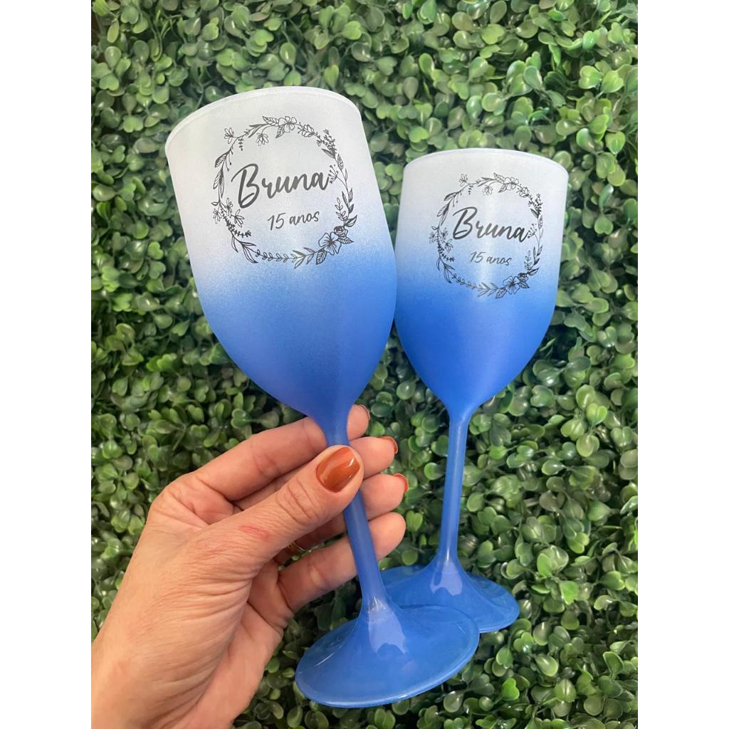 Kit 50 Taças de Vinho Degradê Personalizadas em Oferta na Shopee