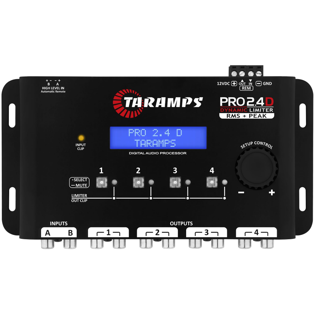 Processador Digital Taramps Pro 2.4D Dynamic Peak Equalizador Dinamico Limiter RMS e Pico Crossover em Oferta na Shopee
