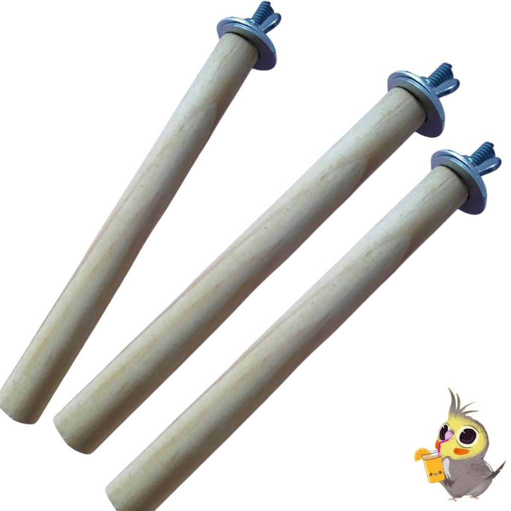Poleiro com suporte - Poleiro gaiola para calopsitas, periquitos, agapones  - Calopsita acessórios
