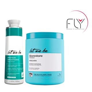 Let Me Be Escova Progressiva 500 ml + Máscara Biorestore 1 kg em Oferta na Shopee