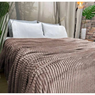 Manta Cobertor Soft Canelada 1,80x2,00 Casal  macia e agradável em Oferta na Shopee