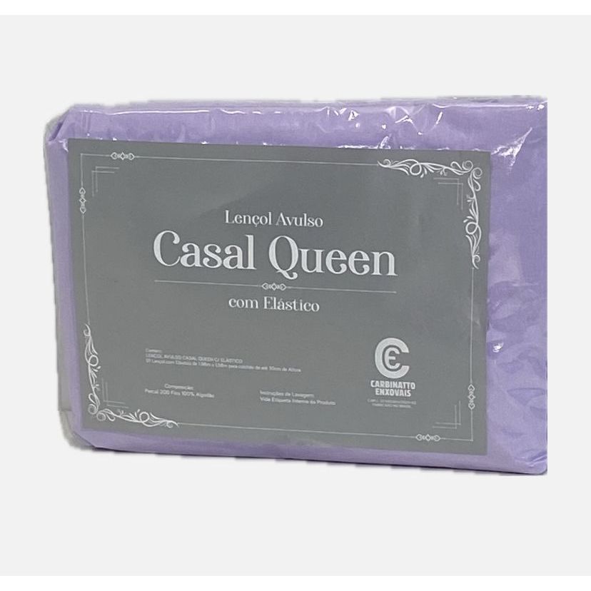 Lençol Casal Queen Avulso 100% Algodão Percal 200 fios