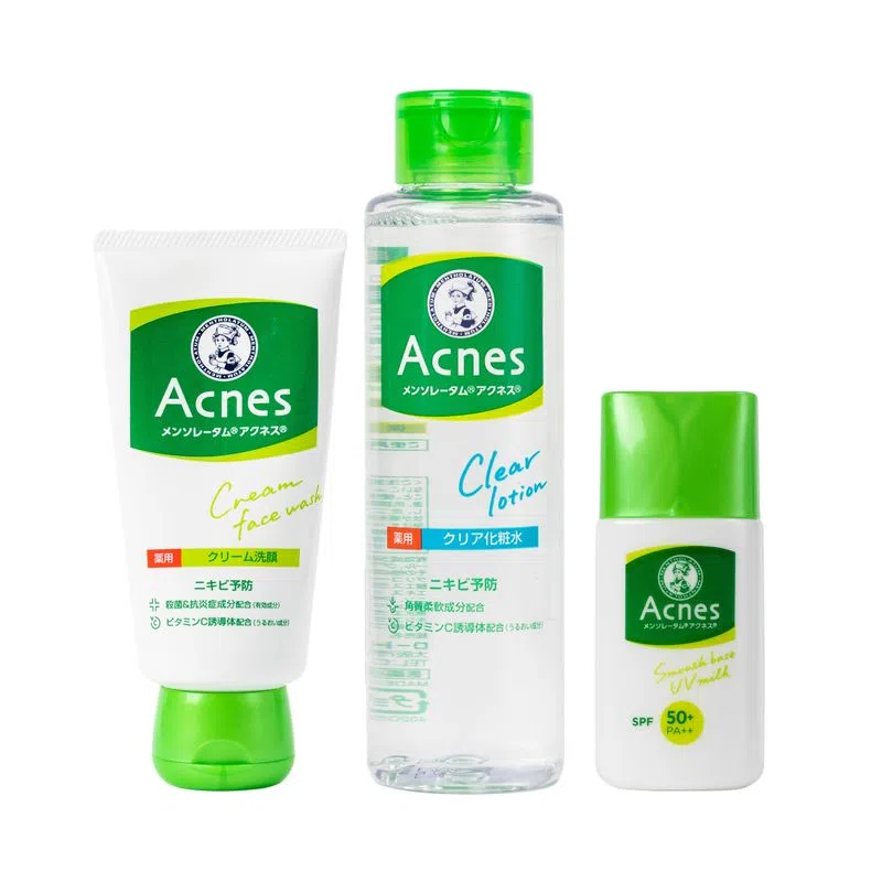 Acnes Kit Antiacne Mentholatum Acnes + lip ice fps30