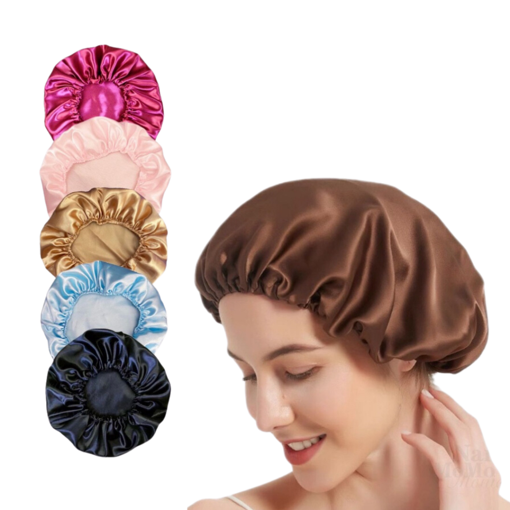 Touca de Cetim para Dormir / Touca para Cabelo Anti Frizz Liso e Enrolado (AC11)