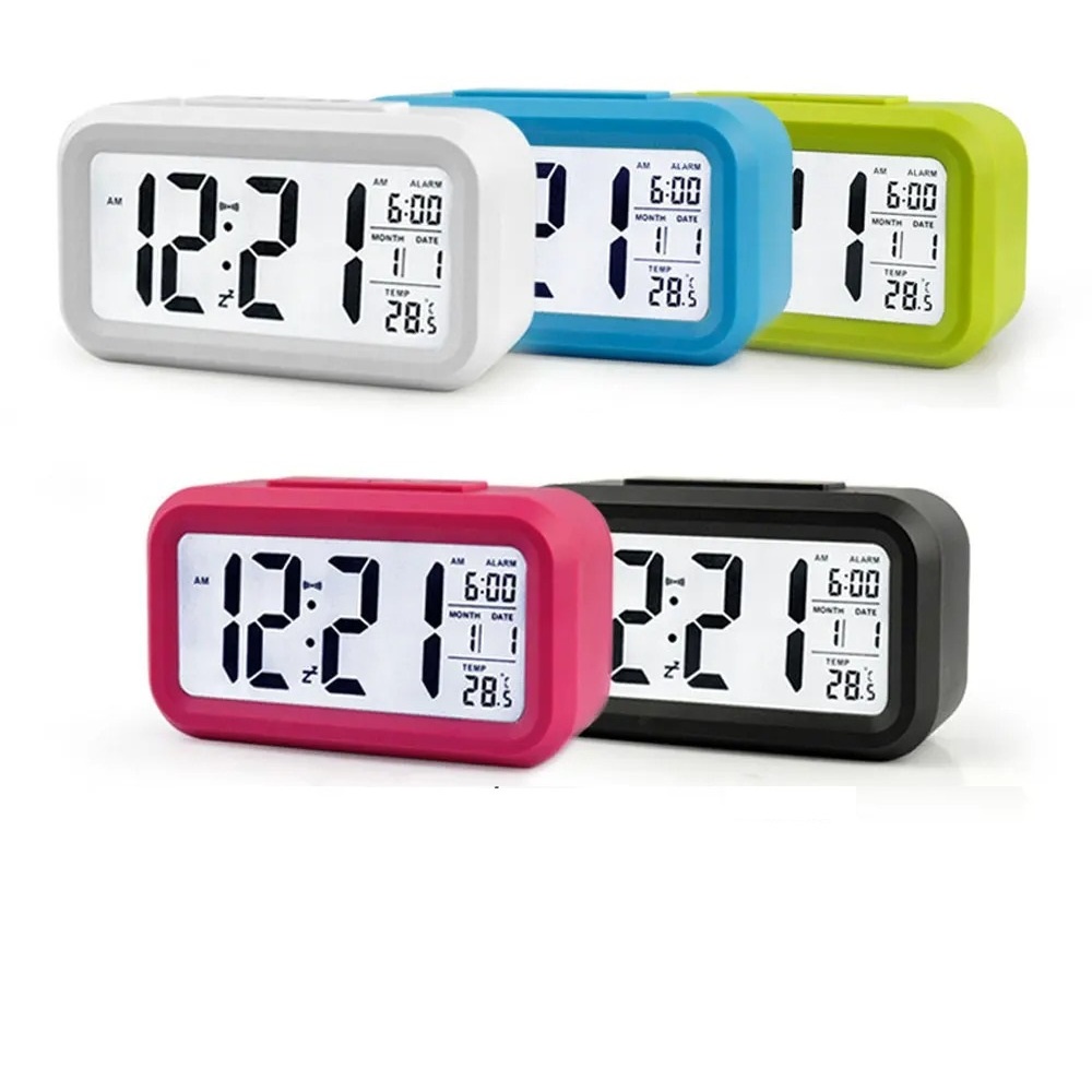 Relógio Portátil Mesa Digital Único Led Lcd Brilha Pequeno em Oferta na Shopee