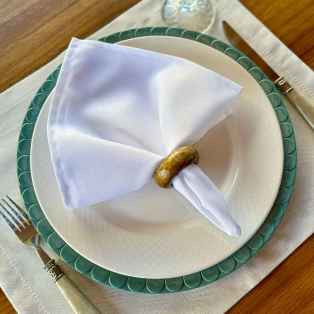 Kit 10 Guardanapos em Tecido Oxford Premium 35 x 35 com Bainha Mesaposta em Oferta na Shopee