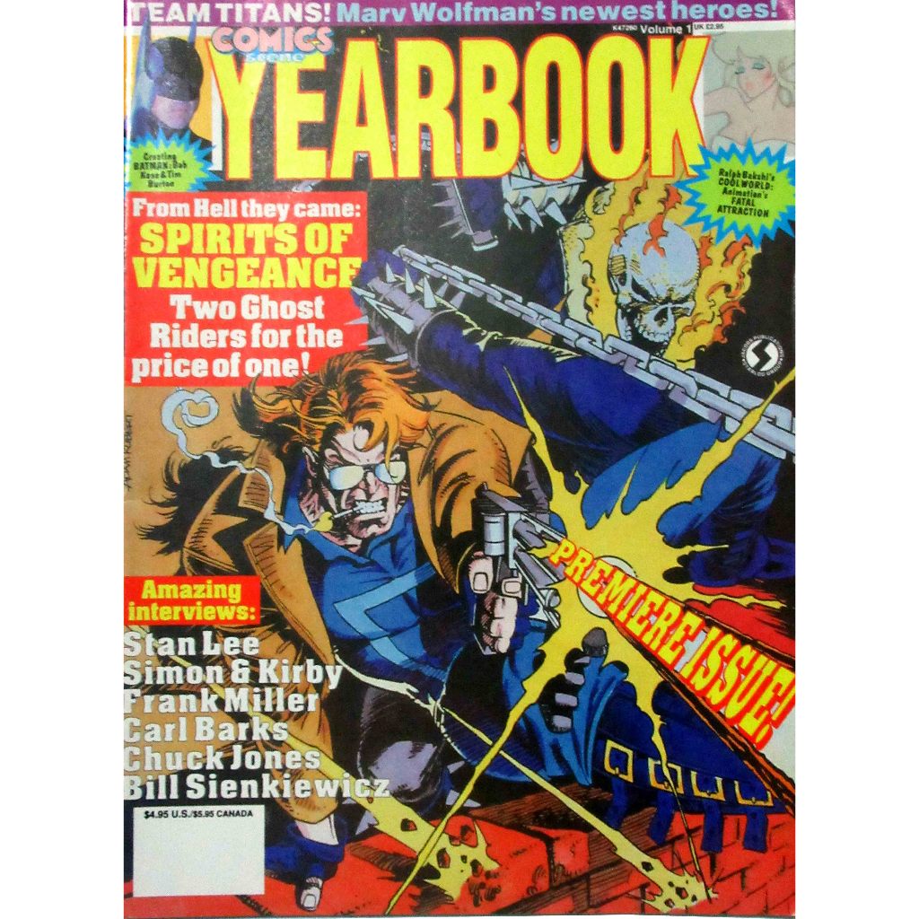 Revista Comics Scene Yearbook Volume 1 - Stan Lee - Ghost Rider - Frank Miller - Batman Returns - Bob Kane -  Importada
