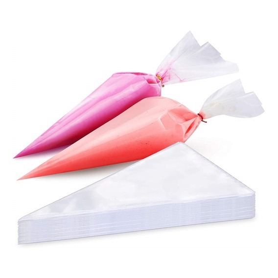 100 unidades Saco De Confeitar Descartável Confeiteiro Cobertura Bolo Doces Cupcake em Oferta na Shopee