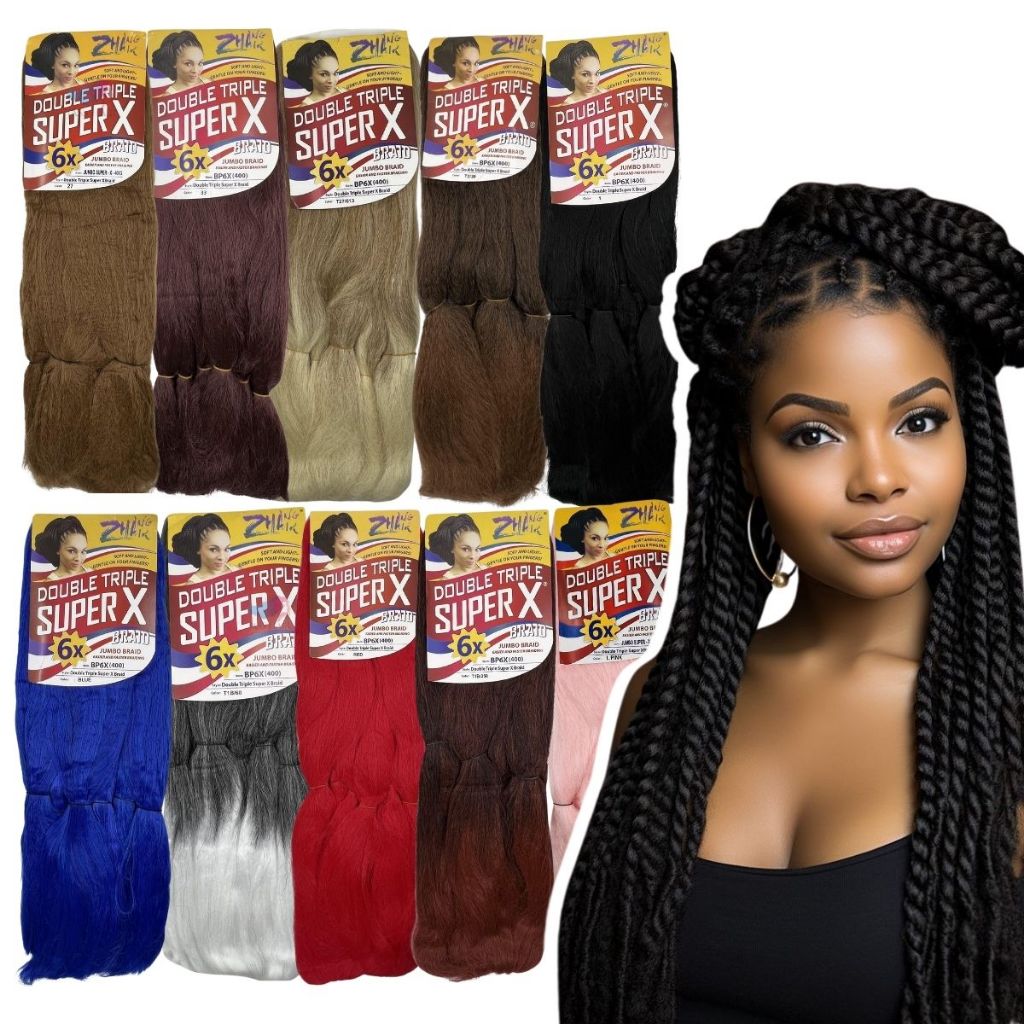 Cabelo Jumbo Super X Fibras Sintéticas Tranças Box Braids 400 Gramas