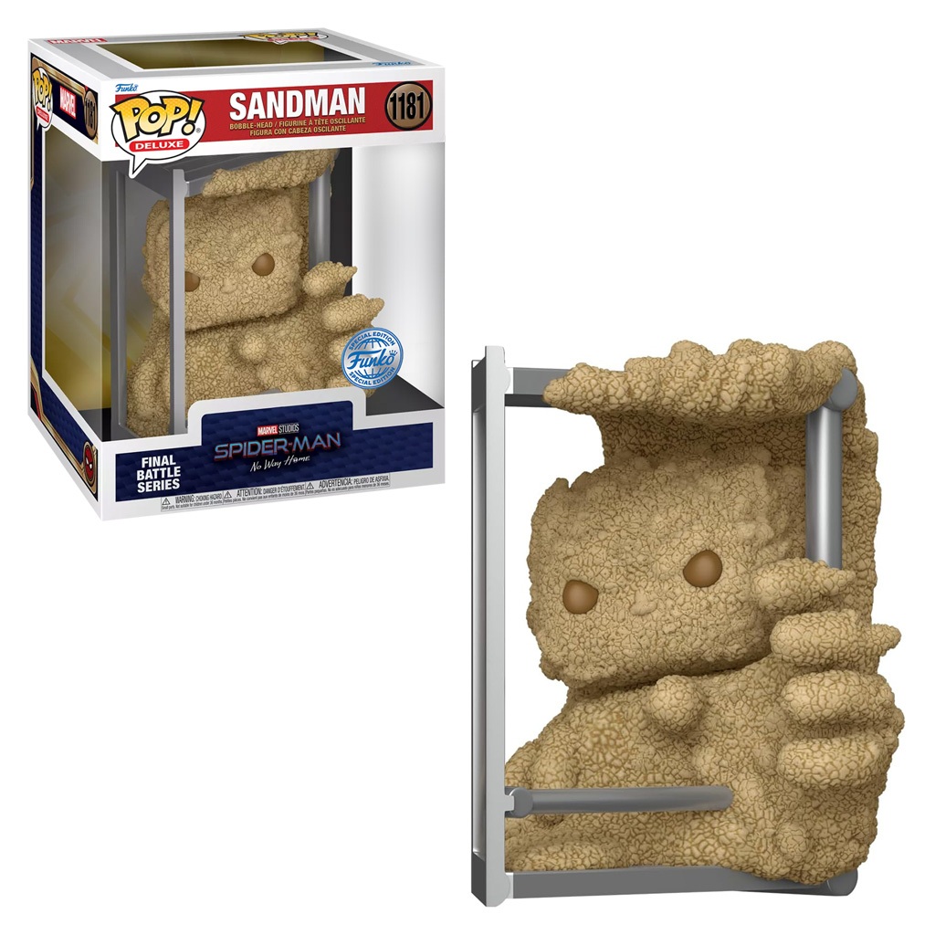 FUNKO POP DELUXE MARVEL SPIDER-MAN EXCLUSIVE - SANDMAN 1181 NOVO ORIGINAL