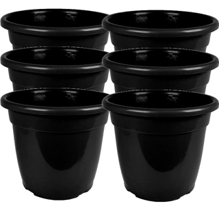 Kit Vaso Redondo 8,560 Litros Preto Reforçado pote 27 em Oferta na Shopee