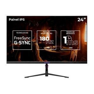MONITOR GAMER MANCER VALAK Z3H, 24 POL, IPS, 2K, 1MS, 180HZ FREESYNC E G-SYNC HDMI/DP MCR-VKZ3H-BL01 em Oferta na Shopee