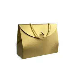 50u Sacola Metalizada Luxo Lembrancinha 16x12x6cm