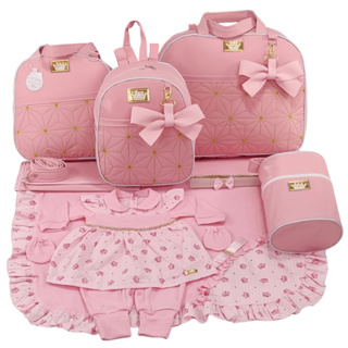 Kit Bolsa Maternidade  Menina Estrela Varias Cores + Saida Maternidade em Oferta na Shopee