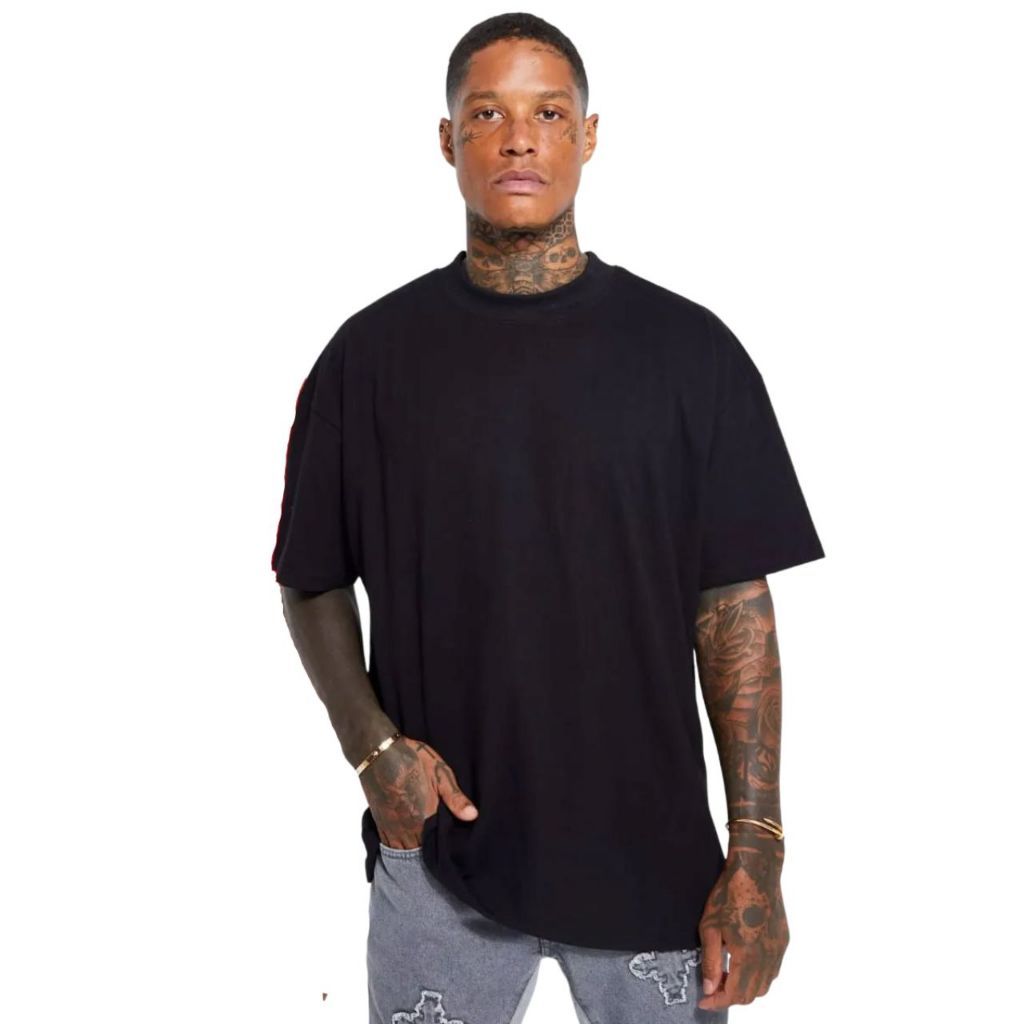 Camiseta Oversized Masculina Básica Streetwear Skate Feminina Larga Algodão Skatista