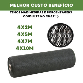 Tela Sombrite Sombreamento 30% Para Horta Jardim Estufa Pergolado Piscina Decoração Até 10m
