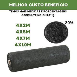 Tela Sombrite Sombreamento 80% Para Horta Jardim Estufa Orquidário Pergolado Piscina Decoração