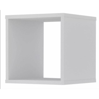 Nicho Decorativo Branco 30x30x30 Organizador Livros