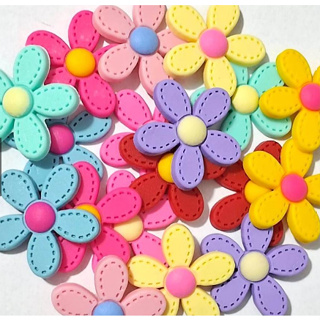 Aplique Flor Colorida Emborrachado pacote com 20 Unidades em Oferta na Shopee