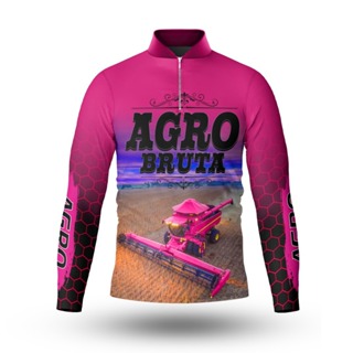 Camisa Camiseta Agro Bruta Agricultura Feminina Dry Fit Uv50+ em Oferta na Shopee