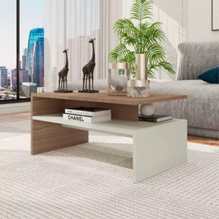 Mesa de Centro Giovana Moderna e Estilosa com Combinação de Cores