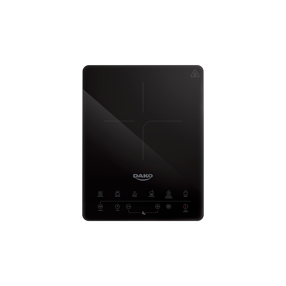 Cooktop de Indução Portátil 1 Boca Preto Dako 220V