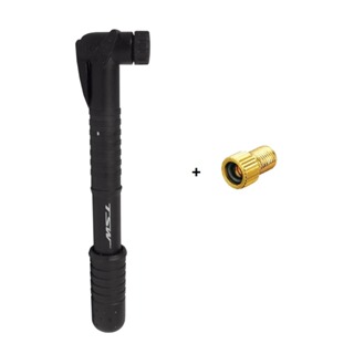 Mini Bomba De Ar Tsw Nylon Com Suporte Bico Fino Grosso + Adaptador Válvula Presta em Oferta na Shopee